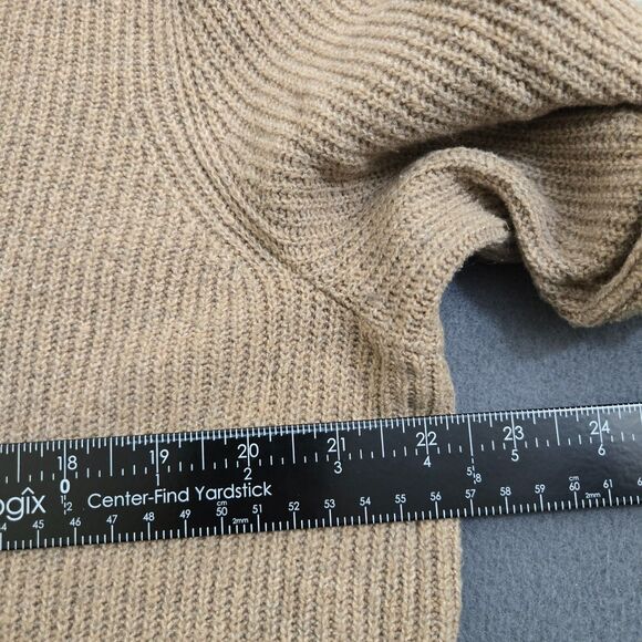 J. Jill Women M Brown Colorblock Cowl Neck Pull Over Tunic Sweater - Picture 9 of 11